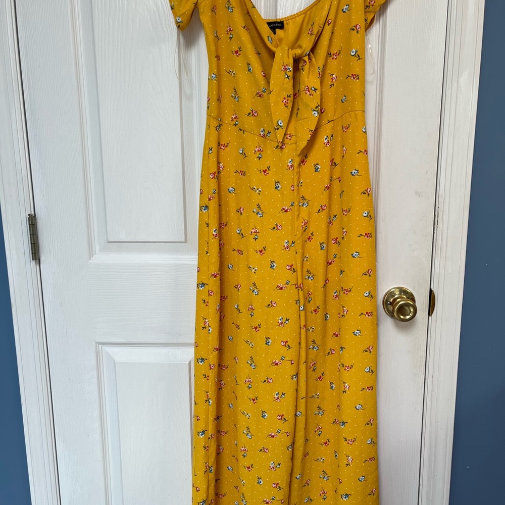 Yellow Floral Romper
